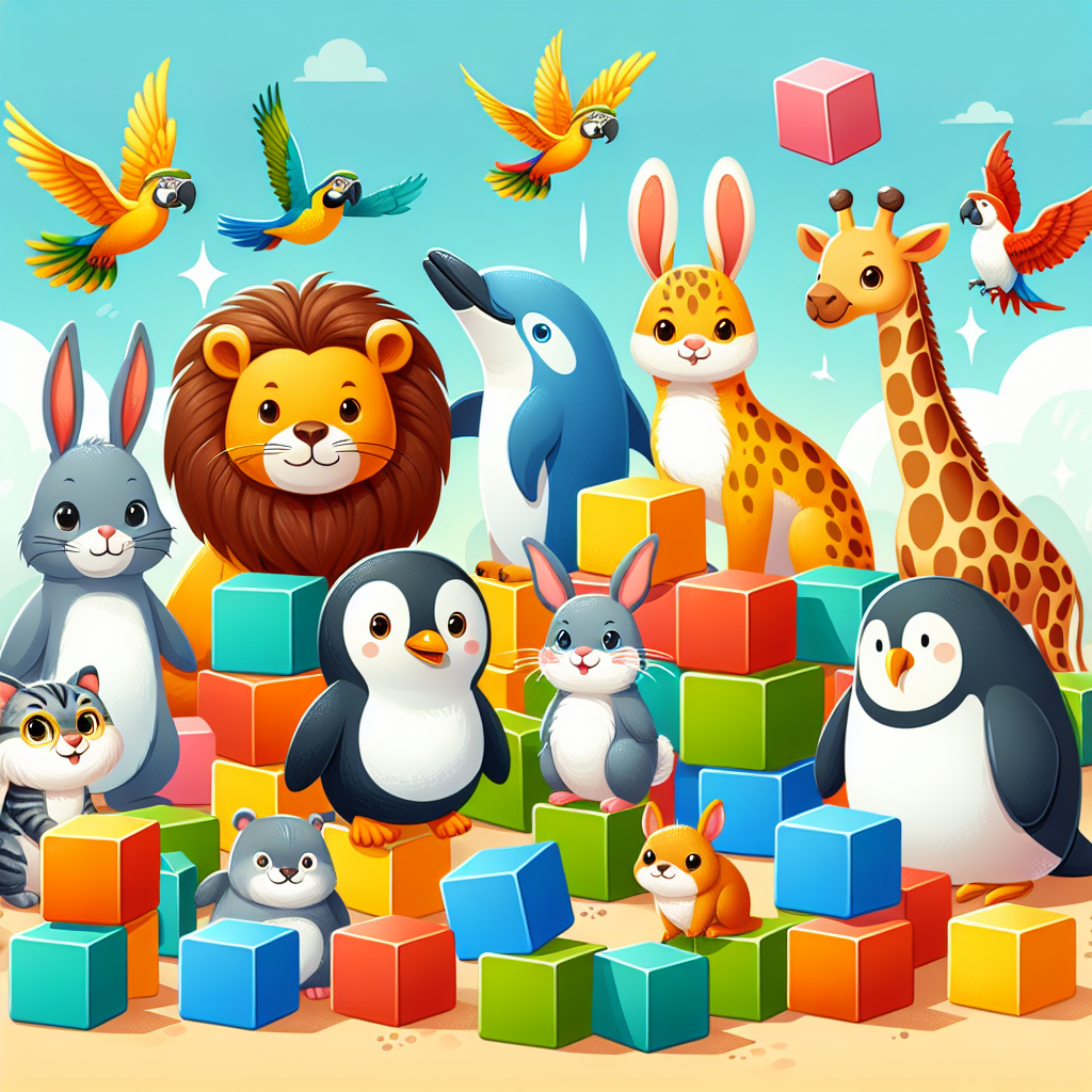 "Gameplay screenshot of Animal Jam - Block Puzzle, showcasing adorable animal characters matching colorful blocks in a fun puzzle setting."